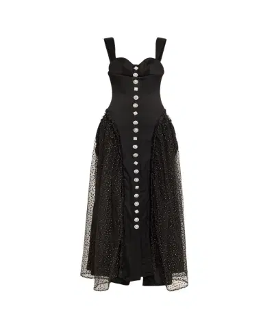 Harbison Soft Storm II Silk Bustier Maxi Dress | Thumbnail 1