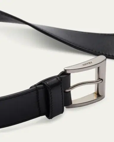 Prada Metal Buckle Calf Leather Belt | Thumbnail 3