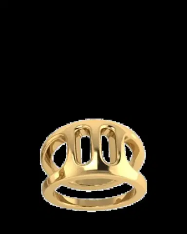 Hoorsenbuhs 18K Yellow Gold Phantom III Ring | Thumbnail 2