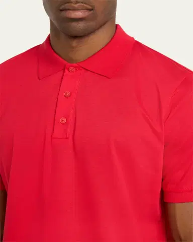 Kiton Men's Cotton Pique Polo Shirt | Thumbnail 5