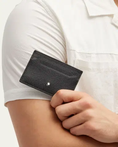 Montblanc Men's Saffiano Leather Sartorial Card Holder | Thumbnail 2 Montblanc Men's Saffiano Leather Sartorial Card Holder | Thumbnail 2