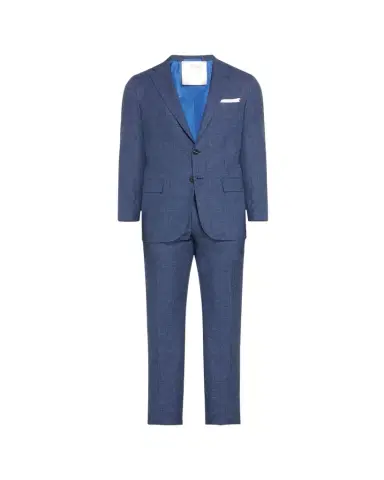 Kiton Men's Mini-Houndstooth Wool Suit | Thumbnail 1