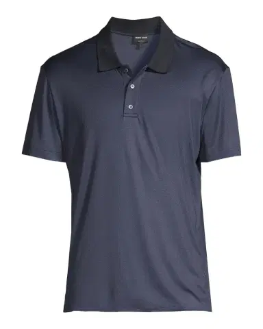 Giorgio Armani Men's Luxe Jersey Polo Shirt | Thumbnail 1 Giorgio Armani Men's Luxe Jersey Polo Shirt | Thumbnail 1