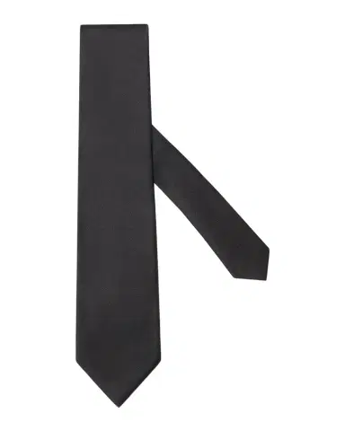 ZEGNA Men's Solid Silk Evening Tie, 8cm | Thumbnail 1