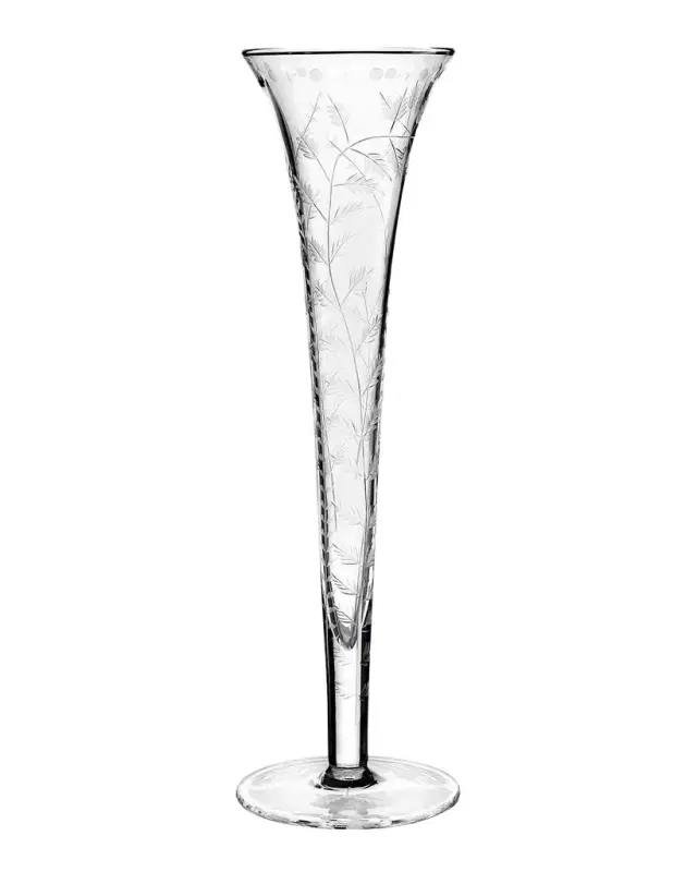 William Yeoward Crystal Fern Lily Vase, 19"