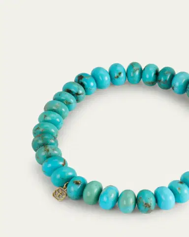 Sydney Evan Turquoise Rondelle Bracelet | Thumbnail 4