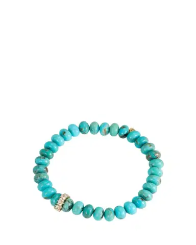Sydney Evan Turquoise Rondelle Bracelet | Thumbnail 1