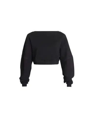 Saint Laurent Cropped Cotton Sweatshirt | Thumbnail 1