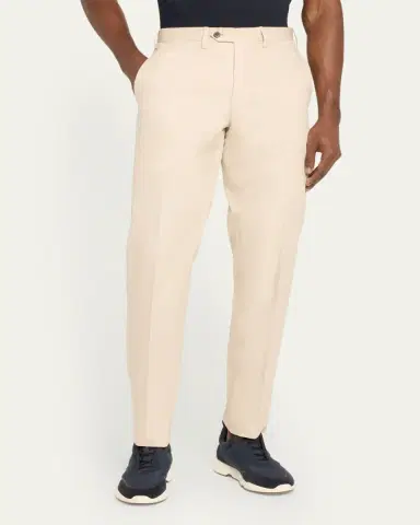 Kiton Men's Wool Twill Trousers | Thumbnail 4