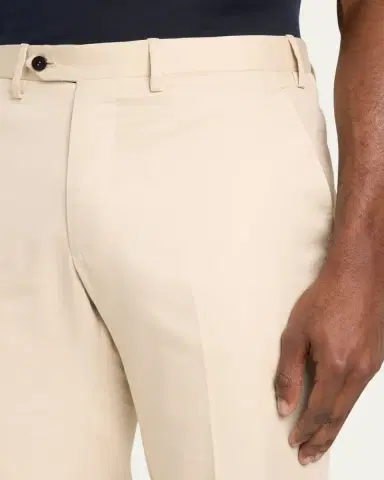 Kiton Men's Wool Twill Trousers | Thumbnail 5