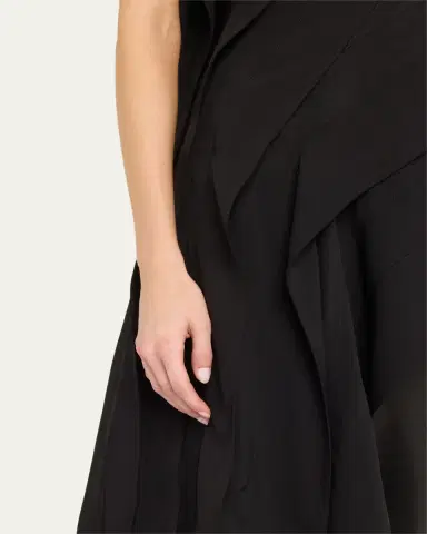 Bottega Veneta One-Shoulder Draped Fluid Viscose Top | Thumbnail 6 Bottega Veneta One-Shoulder Draped Fluid Viscose Top | Thumbnail 6
