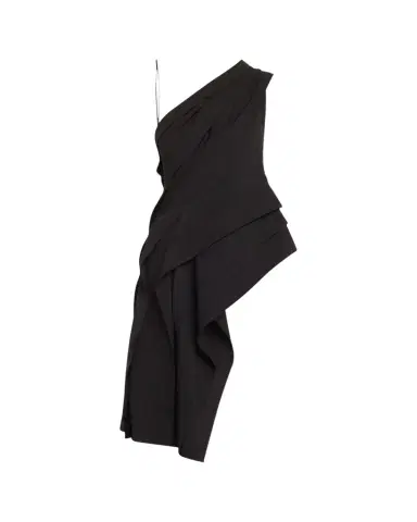 Bottega Veneta One-Shoulder Draped Fluid Viscose Top | Thumbnail 1 Bottega Veneta One-Shoulder Draped Fluid Viscose Top | Thumbnail 1