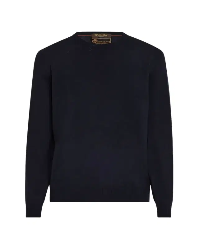 Men's Vicuna Wool Crewneck Sweater
