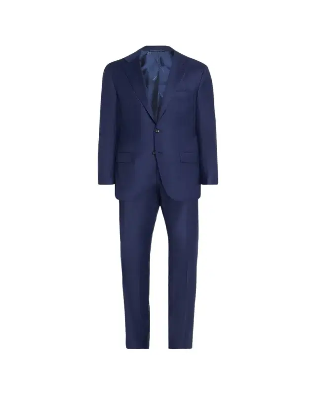 Men's Tonal Plaid Wool Suit