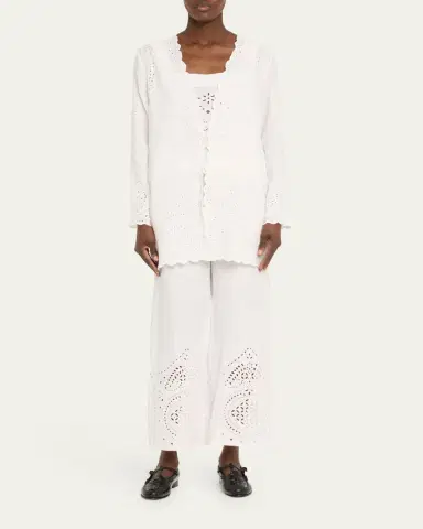 BODE Belvoir Broderie Anglaise Lace Pants | Thumbnail 2
