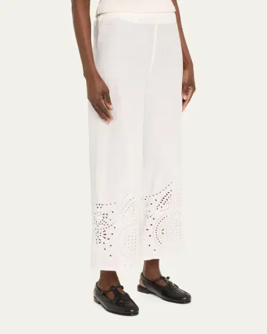 BODE Belvoir Broderie Anglaise Lace Pants | Thumbnail 4