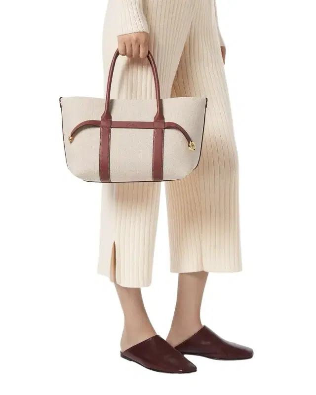 Ghiera Small Canvas Shopper Tote Bag