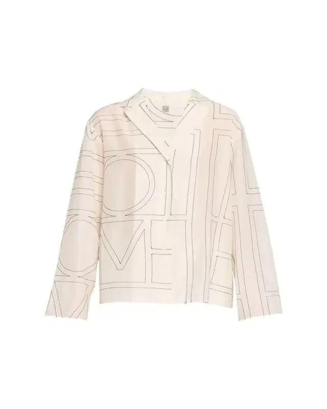 Toteme Monogram Cotton PJ Top