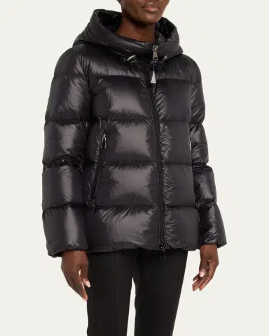 Moncler Seritte A-Line Short Down Jacket | Thumbnail 4 Moncler Seritte A-Line Short Down Jacket | Thumbnail 4