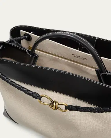 Bottega Veneta Andiamo Large Canvas Tote Bag | Thumbnail 4 Bottega Veneta Andiamo Large Canvas Tote Bag | Thumbnail 4