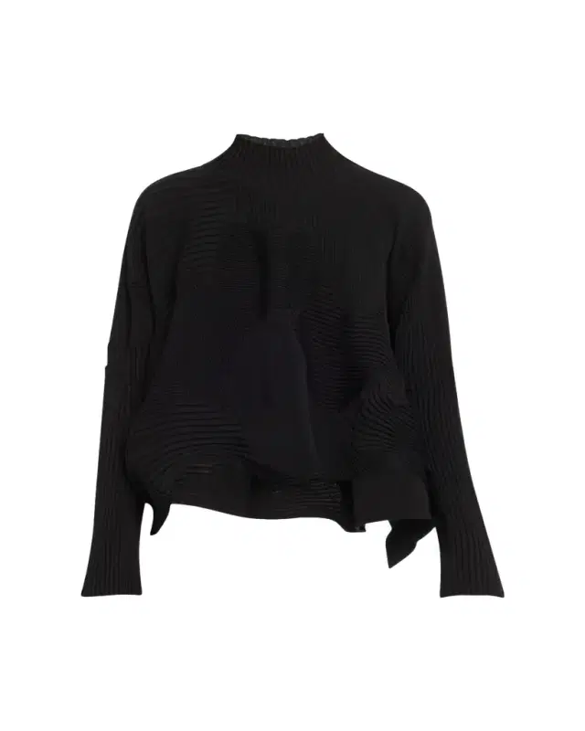 Kone Kone Textural Ribbed Patchwork Top