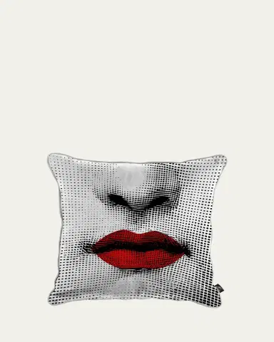 FORNASETTI Kiss Cushion, 20" Square | Thumbnail 2 FORNASETTI Kiss Cushion, 20" Square | Thumbnail 2