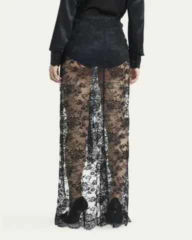 Dolce & Gabbana Chantilly Lace Scallop Maxi Skirt | Thumbnail 3 Dolce & Gabbana Chantilly Lace Scallop Maxi Skirt | Thumbnail 3