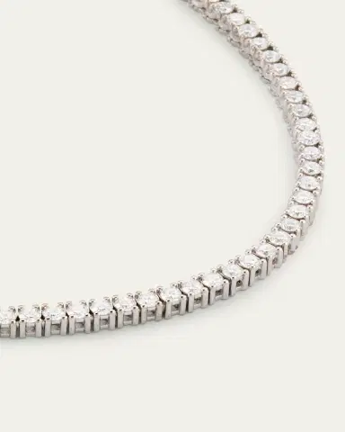 Sydney Evan New Diamond Tennis Necklace | Thumbnail 3