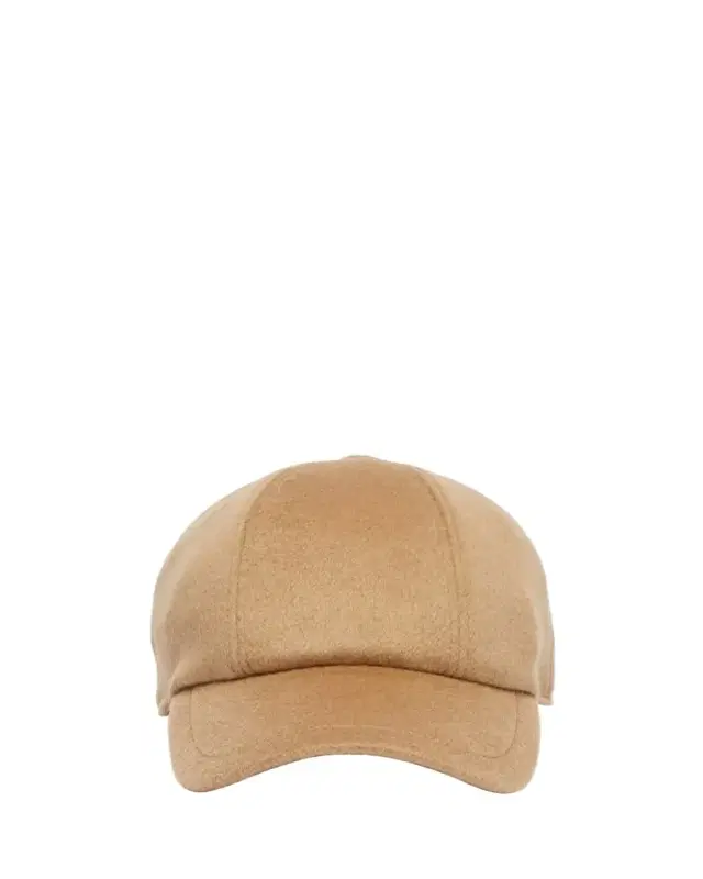 Obliqua Cashmere & Leather Newsboy Cap