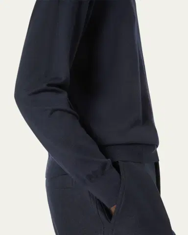 Loro Piana Men's Wool Knit Crewneck Sweater | Thumbnail 5