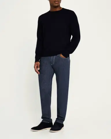 Loro Piana Men's Wool Knit Crewneck Sweater | Thumbnail 6