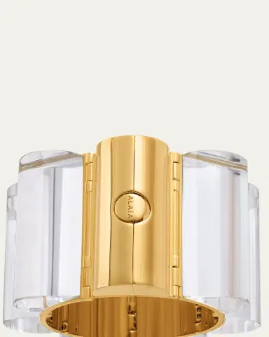 Alaïa Lucite Stacking Tube Cuff Bracelet | Thumbnail 3