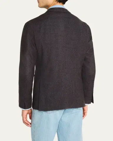 Boglioli Men's Melange Wool Sport Coat | Thumbnail 3 Boglioli Men's Melange Wool Sport Coat | Thumbnail 3