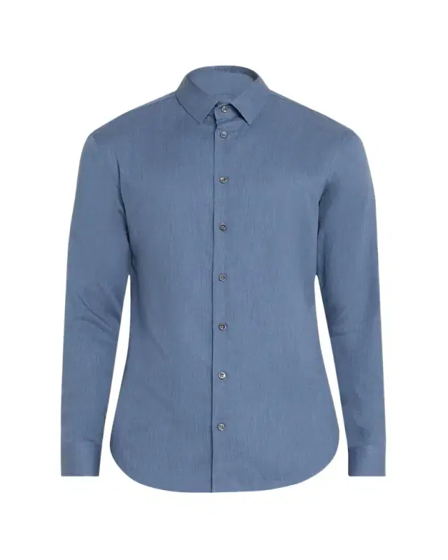 Giorgio Armani Men's Tonal Chevron Sport Shirt