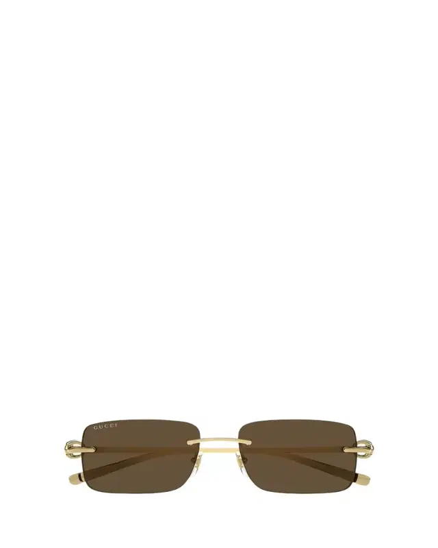 Gucci Men's GG1703SM Rimless Rectangle Sunglasses
