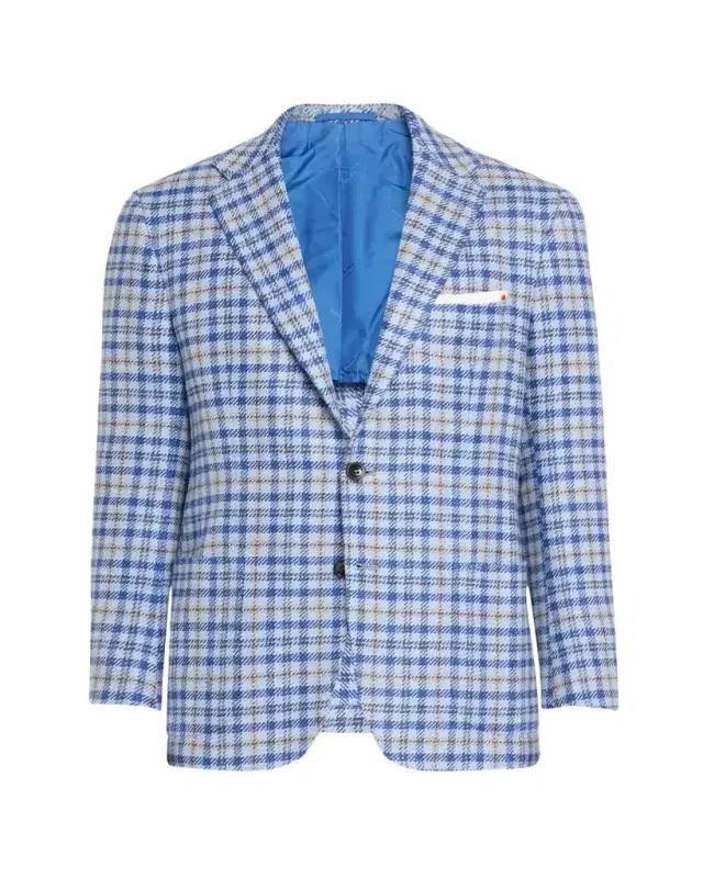 Kiton Men's Graph Check Sport Coat