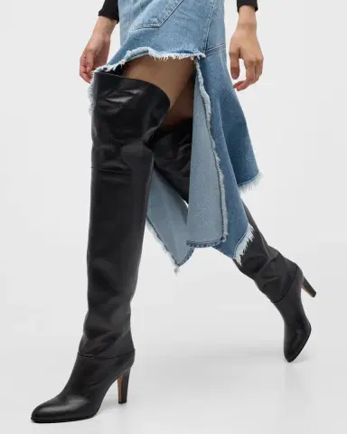 Chloé Eve Leather Over-The-Knee Boots | Thumbnail 2 Chloé Eve Leather Over-The-Knee Boots | Thumbnail 2