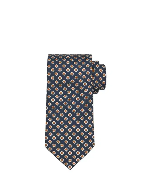 Men's Limited Edition Micro-Floral Silk Tie