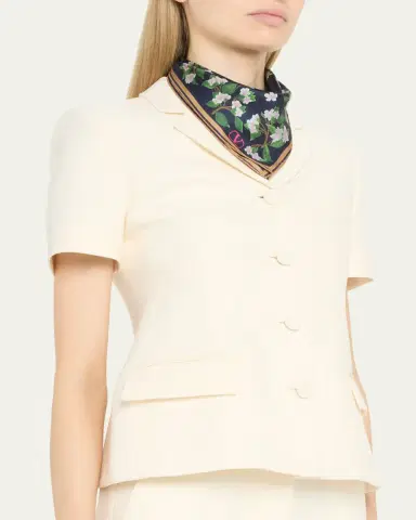 Valentino Garavani Floral-Print Silk Scarf | Thumbnail 3