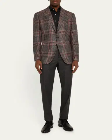 Cesare Attolini Men's Melange Cashmere Twill Sport Coat | Thumbnail 2 Cesare Attolini Men's Melange Cashmere Twill Sport Coat | Thumbnail 2
