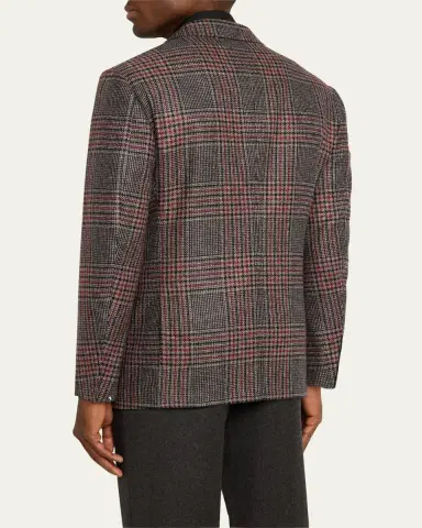 Cesare Attolini Men's Melange Cashmere Twill Sport Coat | Thumbnail 3 Cesare Attolini Men's Melange Cashmere Twill Sport Coat | Thumbnail 3