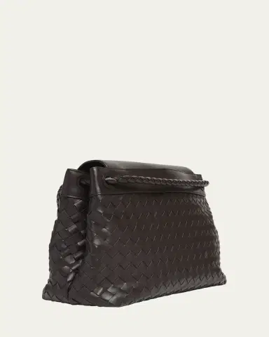 Bottega Veneta Men's Andiamo Medium Intrecciato Leather Messenger Bag | Thumbnail 7