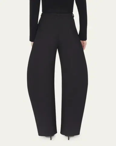 Alaïa Rounded Leg Wool Trousers | Thumbnail 3