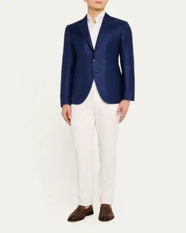 Cesare Attolini Men's Windowpane Sport Coat | Thumbnail 2 Cesare Attolini Men's Windowpane Sport Coat | Thumbnail 2