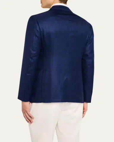 Cesare Attolini Men's Windowpane Sport Coat | Thumbnail 3 Cesare Attolini Men's Windowpane Sport Coat | Thumbnail 3