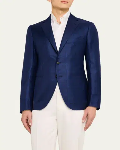 Cesare Attolini Men's Windowpane Sport Coat | Thumbnail 4 Cesare Attolini Men's Windowpane Sport Coat | Thumbnail 4
