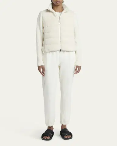 Moncler Quilted Combo Zip-Front Cardigan | Thumbnail 2 Moncler Quilted Combo Zip-Front Cardigan | Thumbnail 2