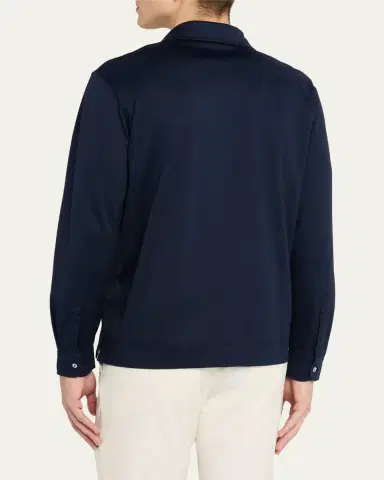 Massimo Alba Men's Ischia 2 Long-Sleeve Pocket Polo Shirt | Thumbnail 3 Massimo Alba Men's Ischia 2 Long-Sleeve Pocket Polo Shirt | Thumbnail 3