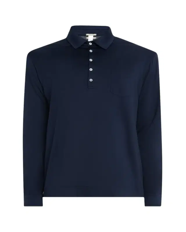 Men's Ischia 2 Long-Sleeve Pocket Polo Shirt