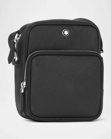 Montblanc Men's Sartorial Nano Saffiano Leather Messenger Bag | Thumbnail 3